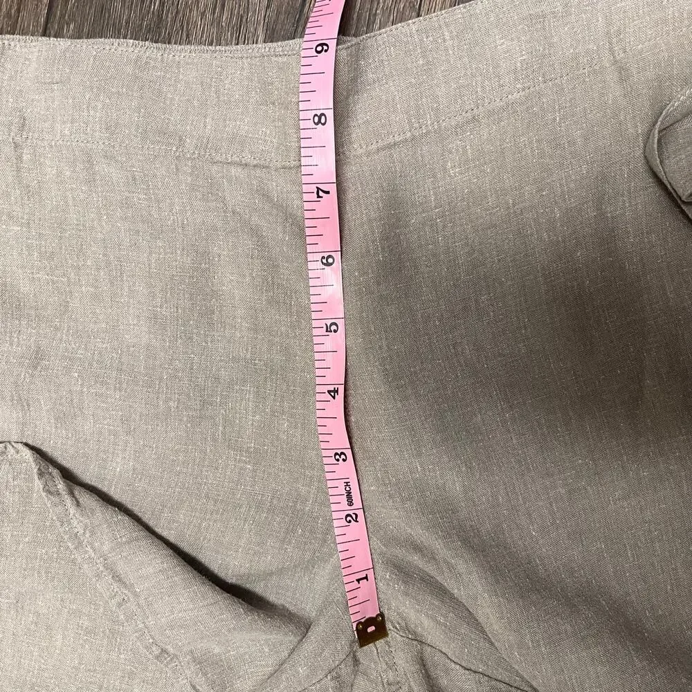 Patagonia Garden Island Short XS Beige Linen Hemp Tie Waist Coastal Summer Beach - Picture 9 of 11